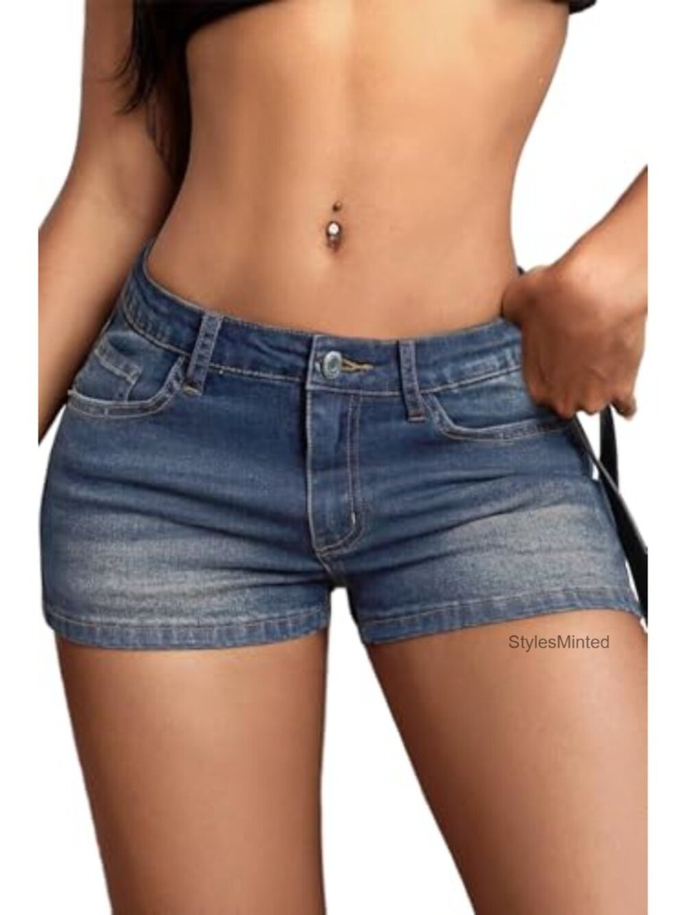 High Stretchy Low Rise Y2K Mini Denim Jean Shorts Sexy Summer